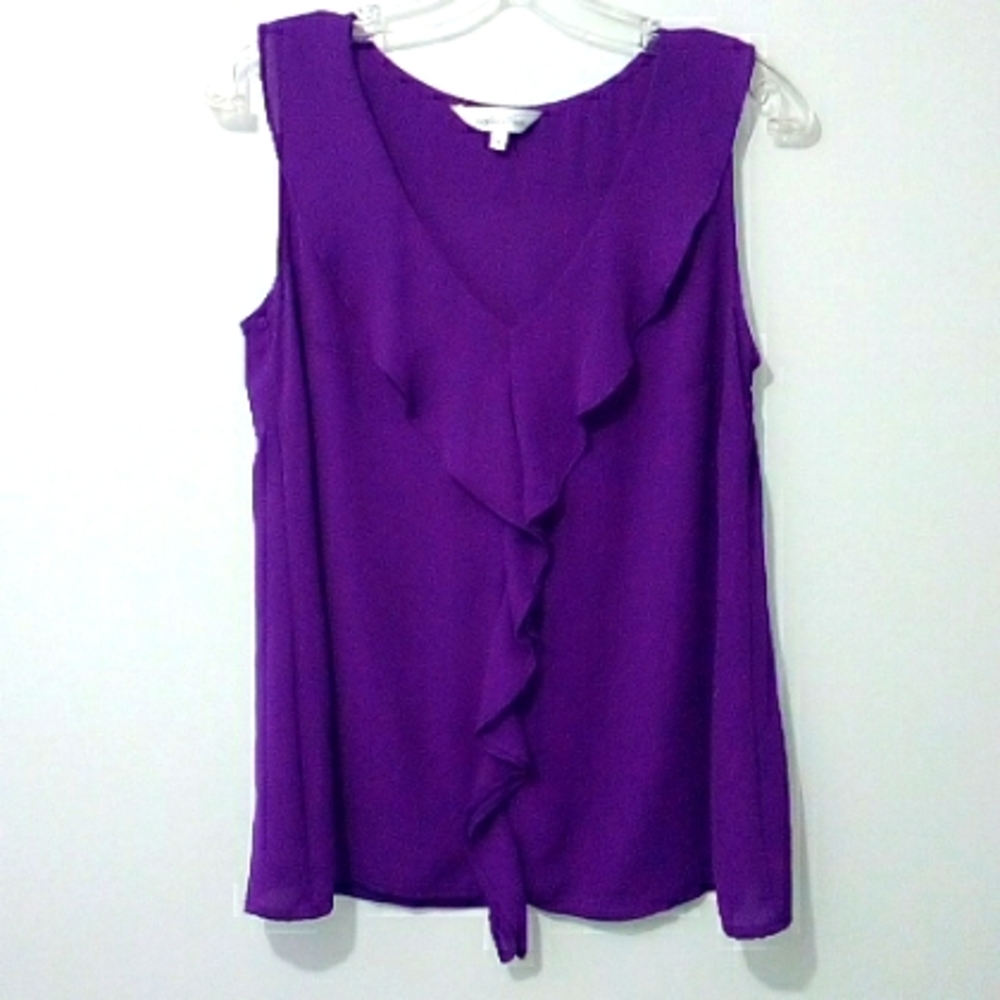 Northern Reflections purple sleeveless blouse